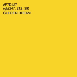 #F7D427 - Golden Dream Color Image